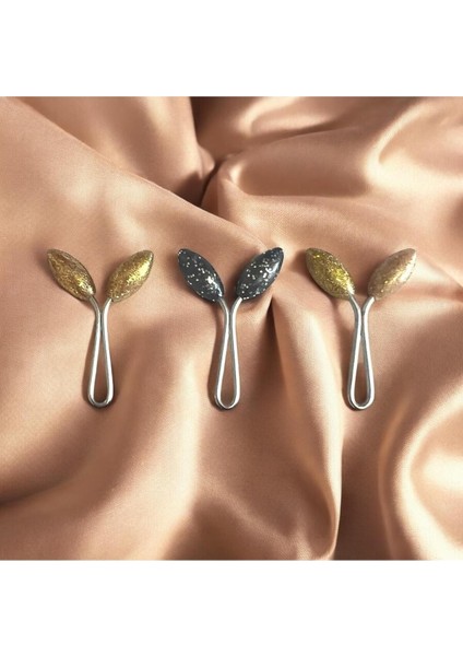 Damla Şeklinde Eşarp Şal Türban Tesettür Klipsi Baş Örtüsü Klipsi Eşarp Tesettür Klipsi 12'li Paket