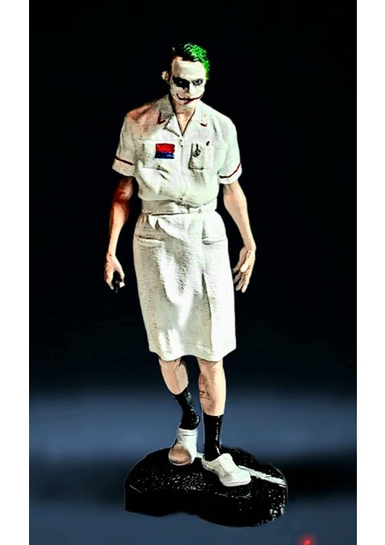 3D Hemşire Joker Figür / Heath Ledger Joker /batman Kara Şövalye Joker/20 cm