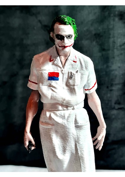 3D Hemşire Joker Figür / Heath Ledger Joker /batman Kara Şövalye Joker/20 cm
