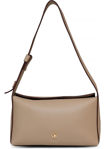 Çapraz Askılı Kadın Çanta Bej Us25203