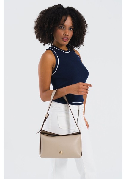 Çapraz Askılı Kadın Çanta Bej Us25203 fiyatları