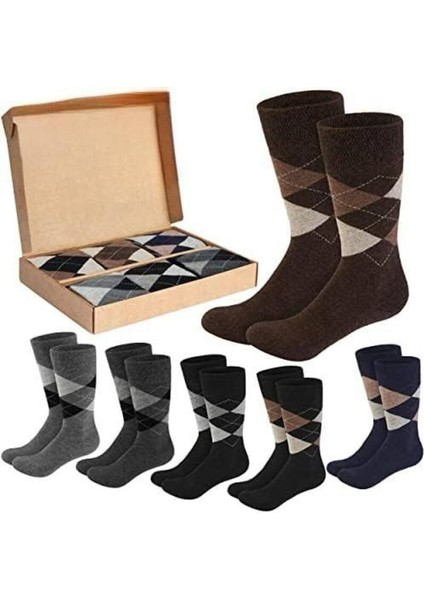 3 Adet Baklava Desen Likralı Penyeerkek Çorap modelleri