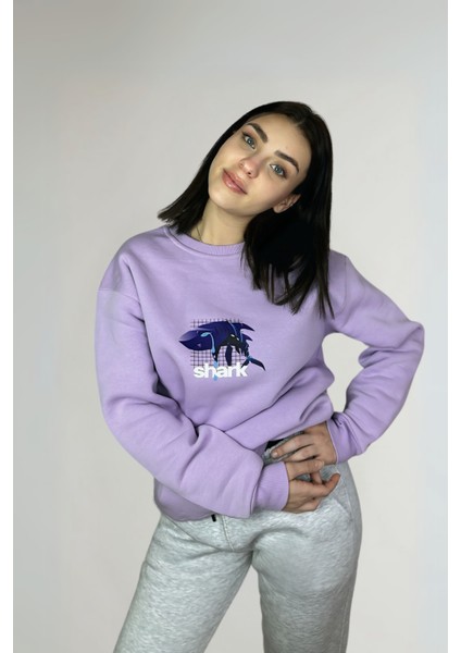 Shark Oversize Pamuklu Özel Tasarım Sweatshirt fiyatları