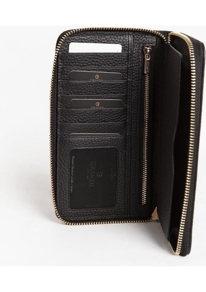 Grande Unisex Deri El Portföy Çanta Crazy Gri 2799