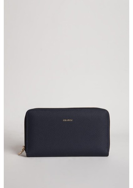 Grande Unisex Deri El Portföy Çanta Crazy Gri 2799