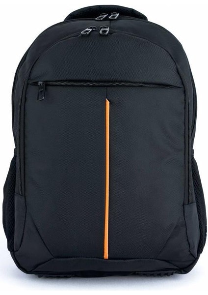 3 Bölmeli Sırt Çantası (Laptop Bölmeli) Siyah-Turuncu 5151