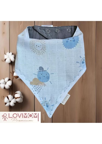 Pamuk Ekstra Soft 2 Kat Müslin Bebek Fuları Salya & Mama Önlüğü 45cm 3 Çıtçıtlı Sunshine fırsatları