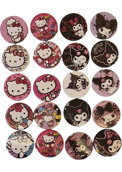 20 Adet Hello Kitty Rozeti