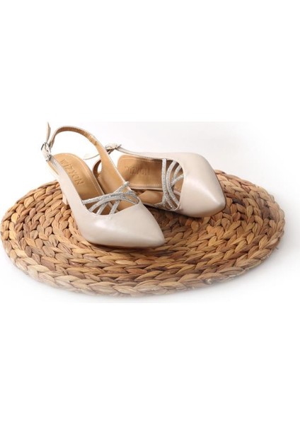 Wzy 02812 6 cm Topuklu Kadın Arkası Açık Stiletto Ayakkabı fiyatları