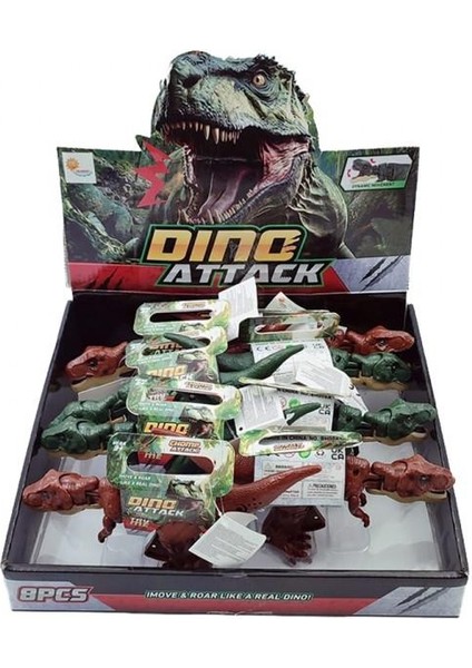 Kutuda 8li Sesli Işıklı Dinozor ( Adet Fiyatıdır