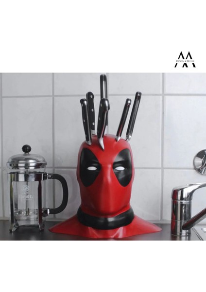 Deadpool Büst Tezgah Üstü Bıçak Standı 25 cm