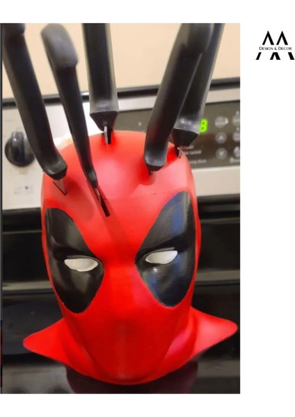Deadpool Büst Tezgah Üstü Bıçak Standı 25 cm fiyatları