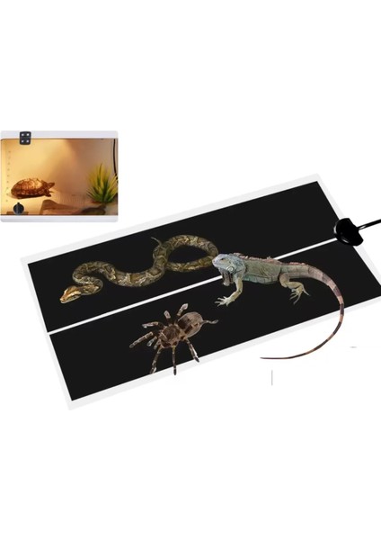 7W Teraryum Sürüngenler Isı Matı Pet Isıtma Pedi 28X12CM fiyatları