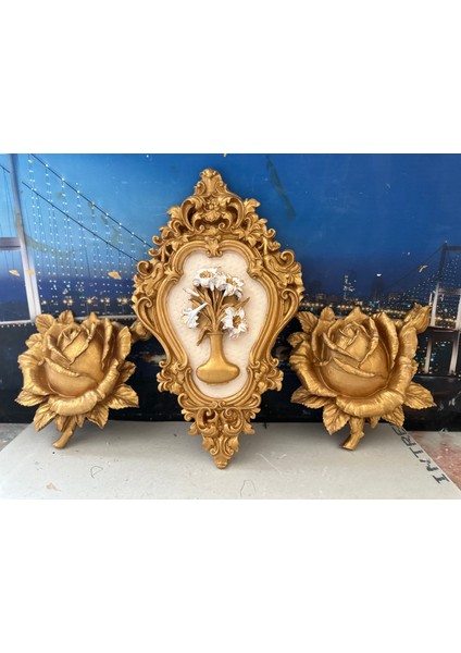 Duvar Çiçek ve Tablo 3lü Set fiyatları