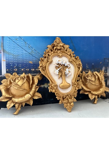 Duvar Çiçek ve Tablo 3lü Set modelleri