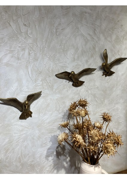 Kuşlar 3 Lü Set Duvar Dekoru