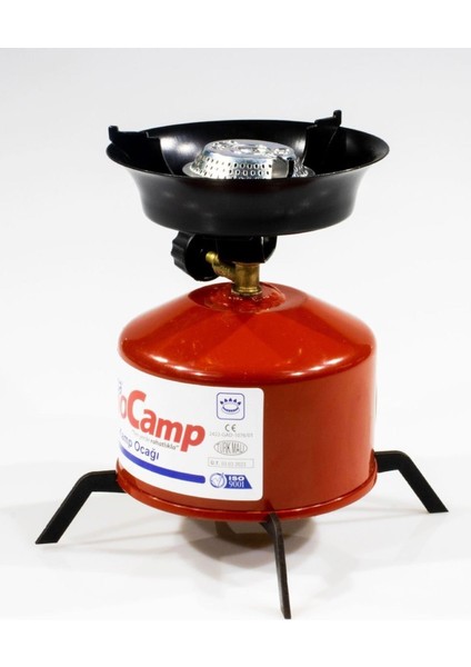 Mocamp Taşınabilir Ocak Pratik Kamp Ocağı Seti Siyah Kampta Denizde Sahilde Heryerde Pratik Ocak