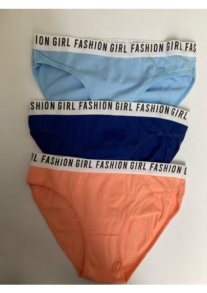 Tutku Kadın Hera Bikini Külot 3’lü Set – %94 Pamuk, %6 Elastan, Esnek ve Konforlu