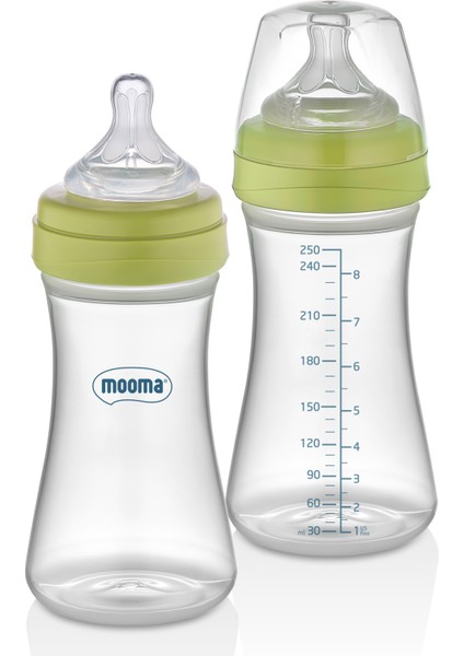 Kindy Antikolik PP Biberon 250 ml 6- 18 Ay (ORTA AKIŞ) - Kelly Green
