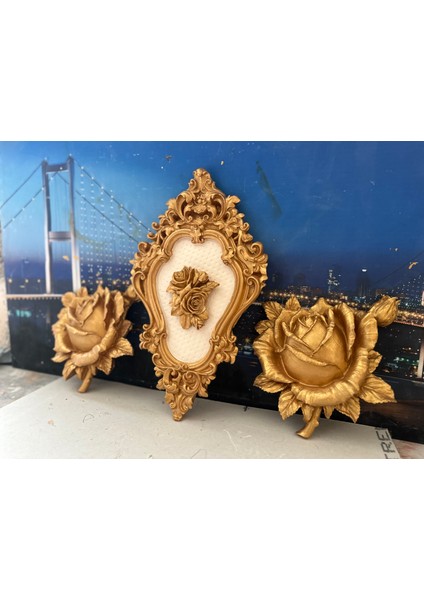 Tasarım Tablo ve Duvar Çiçek 3lü