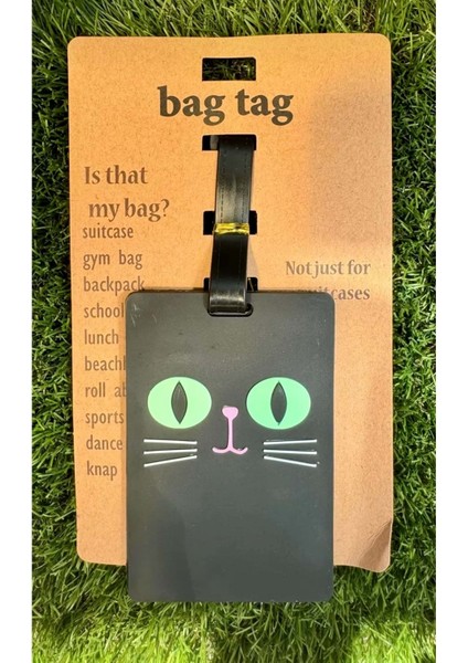 Bagaj Bavul Valiz Çanta Etiketi/Kara Kedi