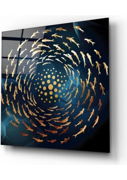 Balıkların Girdabı Cam Tablo fiyatları