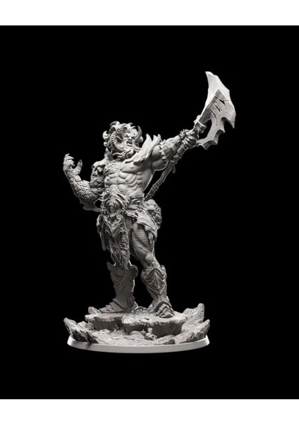 Fire Giant Büstü Masa Süsü Figür modelleri