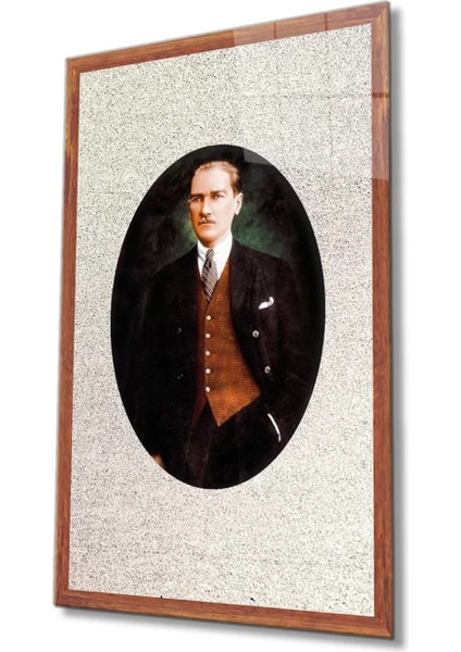 Atatürk Cam Tablo 4 mm Dayanıklı Temperli Cam