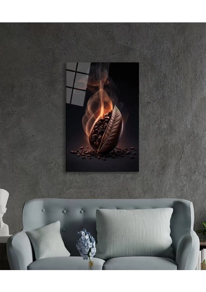 Kahve Çekirdeği Cam Tablo, Ev ve Ofis Duvar Dekoru, modelleri