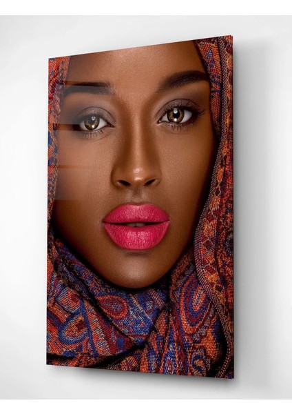 Afrikalı Kadın Cam Tablo fiyatları