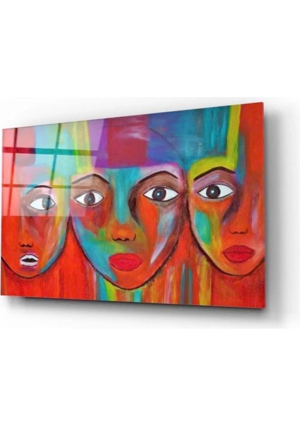 Silüetler Cam Tablo