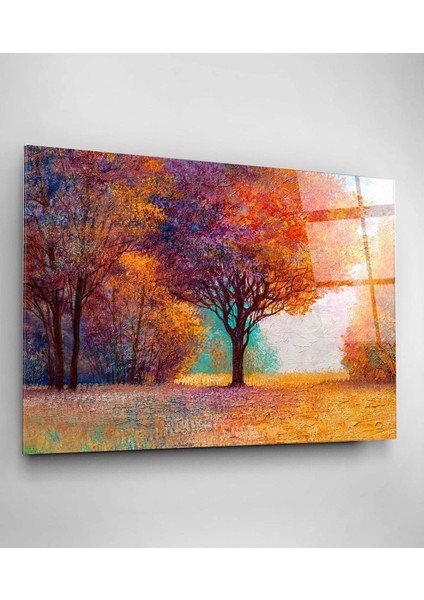 Yağlı Boya Sonbahar Renkleri Cam Tablo fırsatları