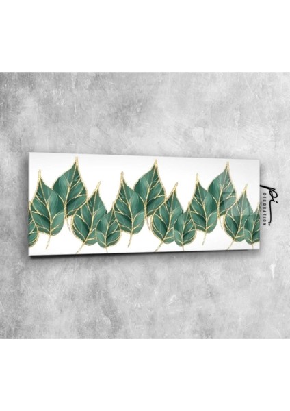 Yapraklar Panoramik Cam Tablo