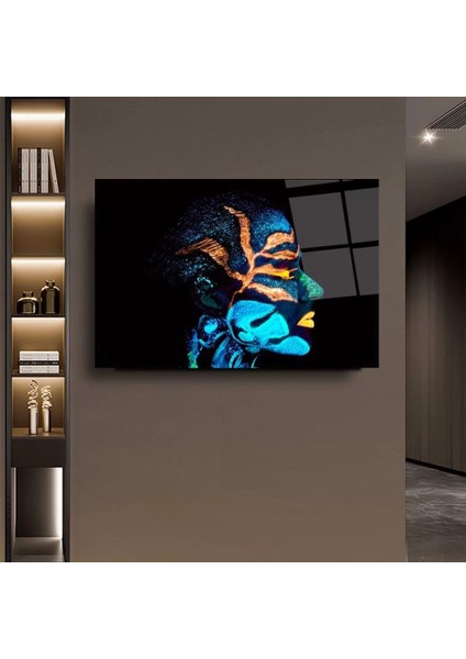 Sanatsal Insan Temalı Cam Tablo modelleri