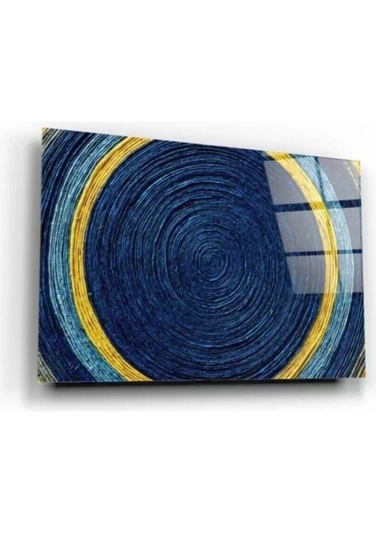 Renkli Halkalar 2 Cam Tablo 50 x 70 cm fiyatları