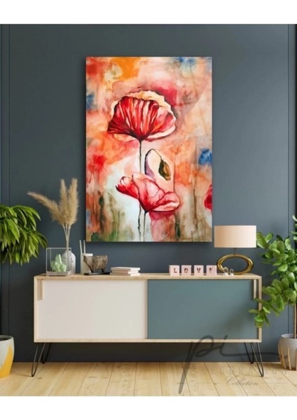 Çiçek Cam Tablo modelleri