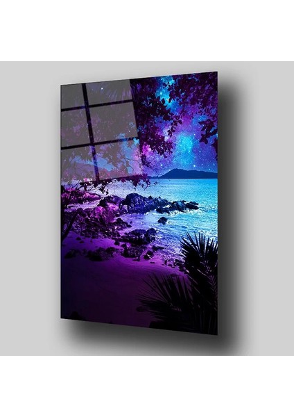 Mor Manzara Cam Tablo fiyatları