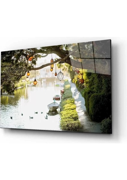 Çiçek Doğa Manzara Cam Tablo 4mm Dayanıklı Temperli Cam