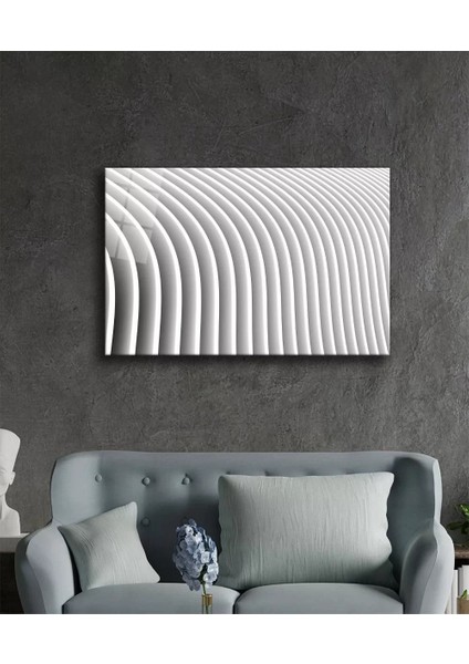 Marsilyan- Beyaz Geometrik Mimari Cam Tablo fiyatları