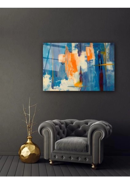 Marsilyan- Soyut Desen Cam Tablo modelleri