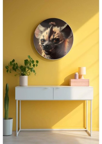 Yuvarlak Sanatsal, Dekoratif Baskı Cam Tablo 44