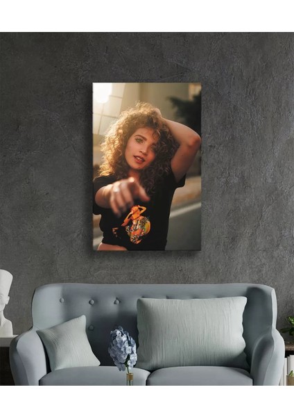 Marsilyan- Kıvırcık Kadınlar Cam Tablo Curly