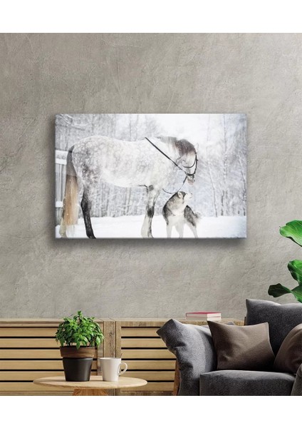 Marsilyan- At ve Köpek Cam Tablo fiyatları