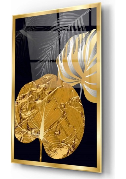 Marsilyan- Gold Yaprak Cam Tablo fiyatları