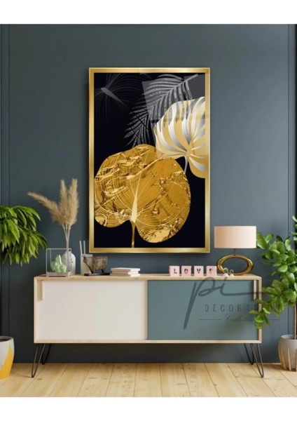 Marsilyan- Gold Yaprak Cam Tablo modelleri