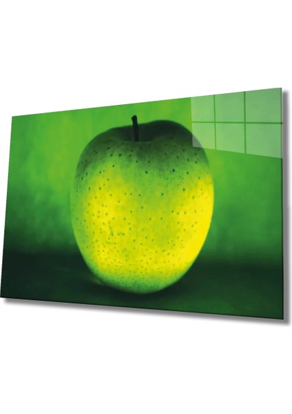 Marsilyan- Yeşil Elma Cam Tablo Green Apple