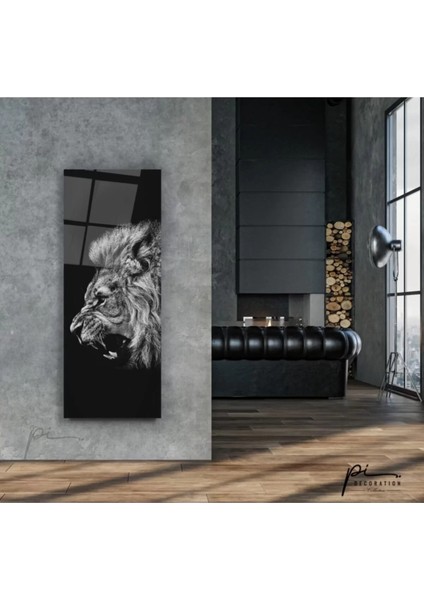 Aslan Tema Cam Tablo