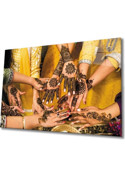 Marsilyan- Hint Kınası Cam Tablo