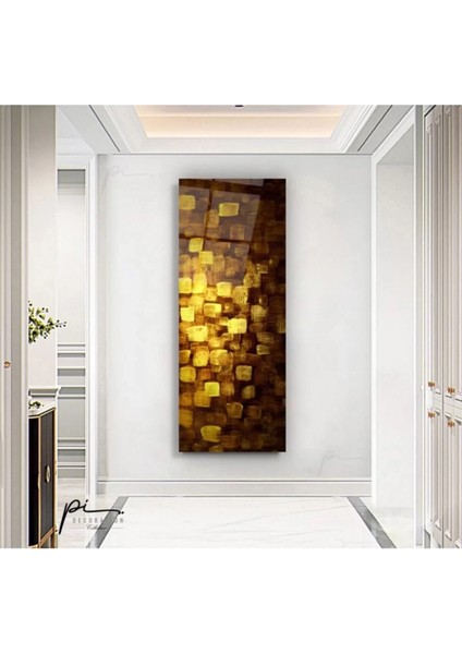 Soyut Gold Cam Tablo