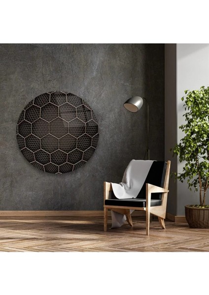 Altıgen Geometrik Şekil Yuvarlak Cam Tablo fiyatları